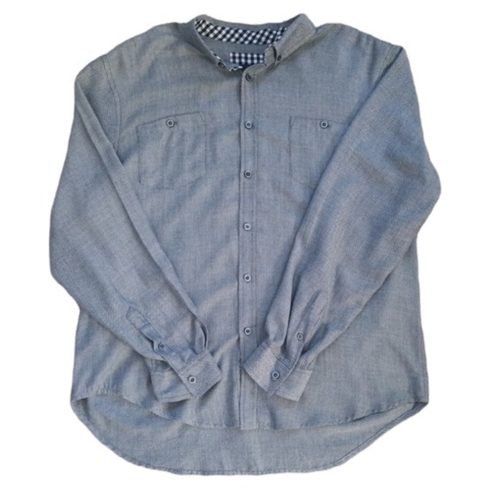 Bruno‎ Men’s Casual Contrast Cuffs Long Sleeve Button Down Shirt Sz. XL